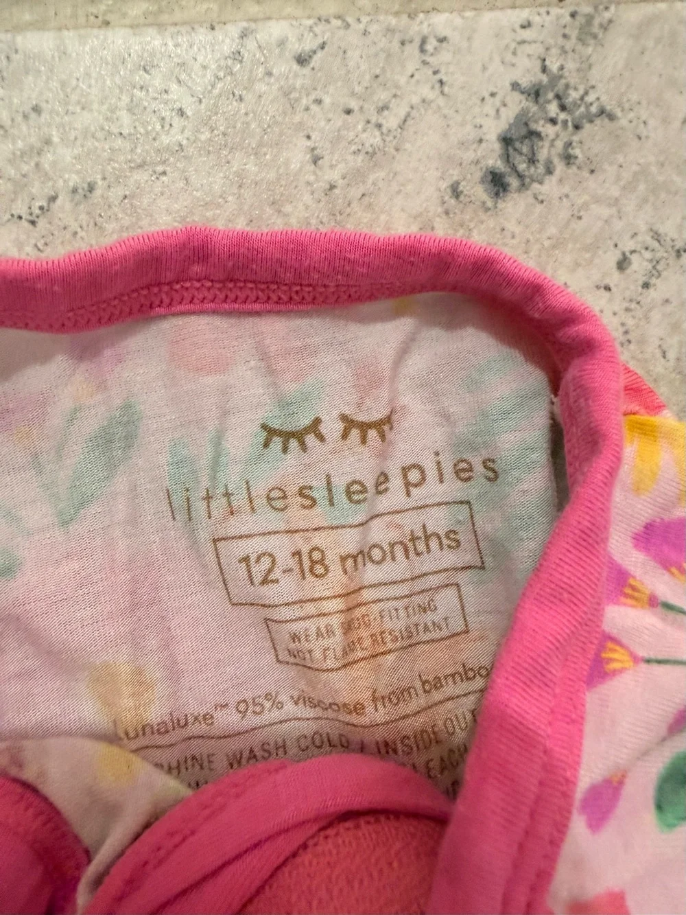 Little Sleepies soft pink
